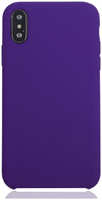 Чехол для Apple iPhone Xs Max Brosco Softrubber, накладка, фиолетовый (IPXSM-SOFTRUBBER-PURPLE)