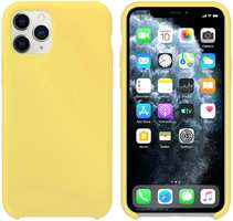 Чехол для Apple iPhone 11 Pro Max Brosco Softrubber желтый (IP11PM-SOFTRUBBER-YELLOW)