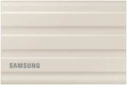 Внешний SSD-накопитель 2Tb Samsung T7 Shield MU-PE2T0K / WW (SSD) USB 3.2 Type C Бежевый (MU-PE2T0K/WW)