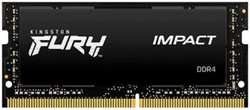 Модуль памяти SO-DIMM DDR4 16Gb PC25600 3200Mhz Kingston Fury Impact (KF432S20IB/16)