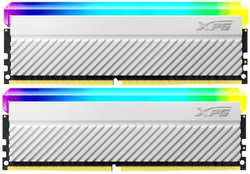 Модуль памяти DIMM 16Gb 2х8Gb DDR4 PC28800 3600MHz ADATA XPG Spectrix D45G RGB White (AX4U36008G18I-DCWHD45G)
