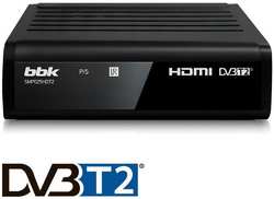 Ресивер BBK SMP025HDT2 черный DVB-T2 (1421311)