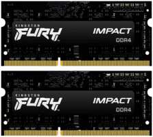 Модуль памяти SO-DIMM DDR4 32Gb (2x16Gb) PC25600 3200Mhz Kingston Fury Impact (KF432S20IBK2 / 32) (KF432S20IBK2/32)