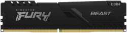 Модуль памяти DIMM 16Gb DDR4 PC21300 2666MHz Kingston Fury Beast Black (KF426C16BB / 16) (KF426C16BB/16)
