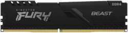 Модуль памяти DIMM 32Gb DDR4 PC25600 3200MHz Kingston Fury Beast Black (KF432C16BB / 32) (KF432C16BB/32)