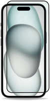 Защитное стекло для Apple iPhone 15 ZibelinoTG 3D, на весь экран, с черной рамкой (ZTG-3D-APL-15-BLK)