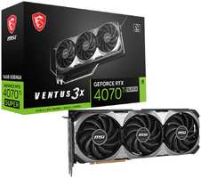 Видеокарта MSI GeForce RTX 4070 Ti Super 16384Mb, Ventus 3X 16G (RTX 4070 Ti Super 16G Ventus 3X ) 1xHDMI, 3xDP, Ret