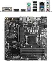 Материнская плата MSI Pro B760M-P B760 Socket-1700 4xDDR5, 4xSATA3, RAID, 2xM.2, 1xPCI-E16x, 1xUSB3.2, 1xUSB3.2 Type C, D-Sub, DP, HDMI, Glan, mATX