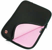13.3″Папка для ноутбука Bagspace PS-812-12PN (черно-розовая)
