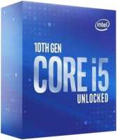 Процессор Intel Core i5-10600KF, 4.1ГГц, (Turbo 4.8ГГц), 6-ядерный, L3 12МБ, LGA1200, BOX (BX8070110600KF)