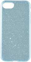 Чехол для Apple iPhone 7\8\SE (2020) Brosco Shine голубой (IP7/8-SHINE-LITEBLUE)