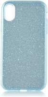Чехол для Apple iPhone Xr Brosco Shine, накладка, голубой (IPXR-SHINE-LITEBLUE)