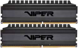Модуль памяти DIMM 64Gb 2х32Gb DDR4 PC25600 3200MHz Patriot Viper 4 Blackout (PVB464G320C6K)