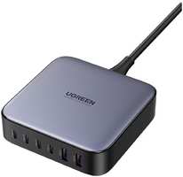 Сетевое зарядное устройство Ugreen CD271 (40914) 200W GaN 4xUSB-C + 2xUSB-A серый