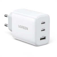 Сетевое зарядное устройство Ugreen CD275 (90496) 65W 2xType C + USB, белое