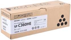 Картридж Ricoh SP C360HE Black для SP C360DNw / SP C360SNw / SP C360SFNw / SP C361SFNw. (7000стр) 408184