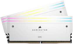 Модуль памяти DIMM 32Gb 2х16Gb DDR5 PC57600 7200MHz Corsair Dominator Titanium 2 RGB White (CMP32GX5M2X7200C34W)