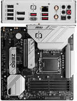 Материнская плата MSI B760M Project Zero B760 Socket-1700 4xDDR5, 4xSATA3, RAID, 2xM.2, 2xPCI-E16x, 3xUSB3.2, DP, HDMI, WiFi, 2.5Glan, mATX