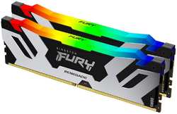 Модуль памяти DIMM 96Gb 2х48Gb DDR5 PC48000 6000MHz Kingston Fury Renegade RGB Silver (KF560C32RSAK2/96)