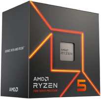 Процессор AMD Ryzen 5 7500F, 3.7ГГц, (Turbo 5.0ГГц), 6-ядерный, L3 32МБ, Сокет AM5, BOX