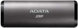 ADATA Внешний SSD-накопитель 512Gb A-DATA SE760 ASE760-512GU32G2-CTI (SSD) USB 3.1 Type C tinanium