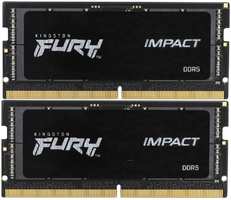 Модуль памяти SO-DIMM DDR5 64Gb (2x32Gb) PC44800 5600Mhz Kingston Fury Impact (KF556S40IBK2/64)