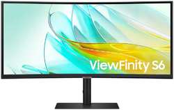 Монитор 34″Samsung ViewFinity S6 LS34C650UAIXCI IPS 3440x1440 5ms HDMI, DisplayPort, USB Type-C