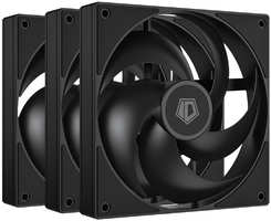 Вентилятор 120x120 ID-Cooling AS-120-K Trio 3-Pack PWM Black Ret