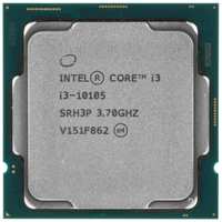 Процессор Intel Core i3-10105 3.7ГГц, (Turbo 4.4ГГц), 4-ядерный, L3 6МБ, LGA1200, OEM (CM8070104291321)