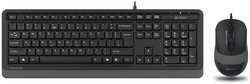 Клавиатура+мышь A4Tech Fstyler F1010 Black / Grey (1147539)