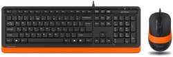 Клавиатура+мышь A4Tech Fstyler F1010 Black / Orange (1147551)