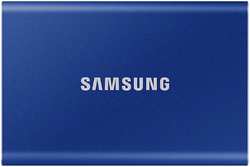 Внешний SSD-накопитель 1Tb Samsung T7 MU-PC1T0H / WW (SSD) USB 3.2 Type C Синий (MU-PC1T0H/WW)