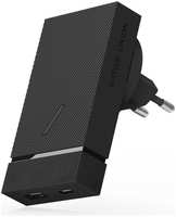 Сетевое зарядное устройство Native Union Smart charger 20W USB A + Type-C черное (SMART-PD-GRY-V2)
