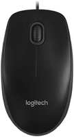 Мышь Logitech B100 Optical Mouse Black (910-006605)