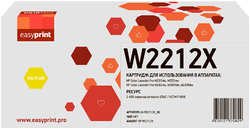 Картридж EasyPrint LH-W2212X_NC (W2212X) для HP CLJ Pro M255 / M282 / M283 (2450 стр.) желтый, БЕЗ ЧИПА