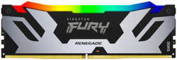 Модуль памяти DIMM 16Gb DDR5 PC48000 6000MHz Kingston Fury Renegade RGB Silver (KF560C32RSA / 16) (KF560C32RSA-16)