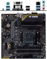 Материнская плата ASUS TUF Gaming A520M-Plus II A520 Socket AM4 4xDDR4, 4xSATA3, RAID, 1xM.2, 1xPCI-E16x, 4xUSB3.2, D-Sub, DP, HDMI, Glan, mATX