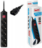 Сетевой фильтр BURO 500SH-1.8-UPS-B 5 розеток 1.8м черный для UPS