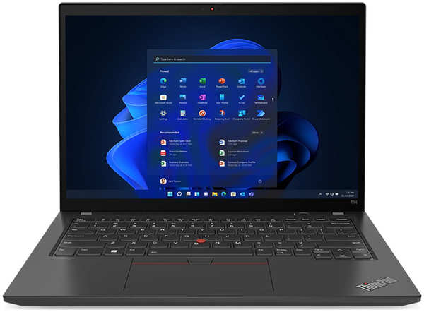 Ноутбук Lenovo ThinkPad T14 Gen 3 21AH00BRUS (14″, Core i5 1235U, 16 ГБ/ SSD 512 ГБ, Iris Xe Graphics eligible)