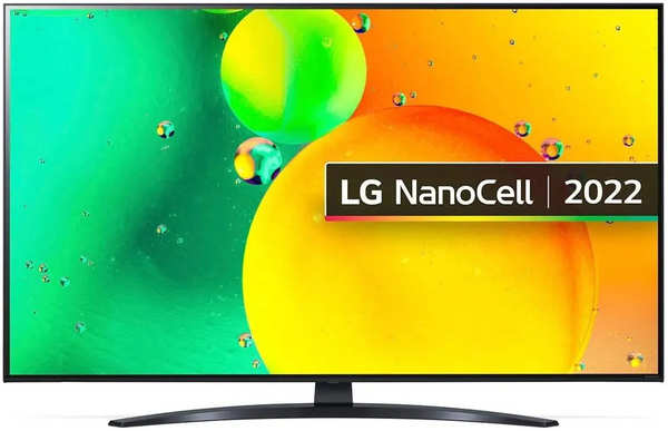 Телевизор LG 65 LED, UHD, NanoCell, Smart TV (webOS), Звук (20 Вт (2x10 Вт)) 3xHDMI, 2xUSB, 1xRJ-45, Черный (Синяя сажа), 65NANO766QA.ARUB 1455900