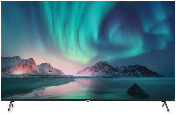 Телевизор Hyundai 65″ LED, UHD, Smart TV (Android TV), Звук (20 Вт (2x10 Вт), 4xHDMI, 2xUSB, 1xRJ-45, Черный, H-LED65BU7006 1459043