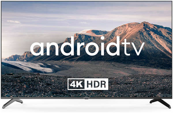 Телевизор Hyundai 75″ LED, UHD, Smart TV (Android TV), Звук (20 Вт (2x10 Вт), 4xHDMI, 2xUSB, 1xRJ-45, Черный, H-LED75BU7006 1459045