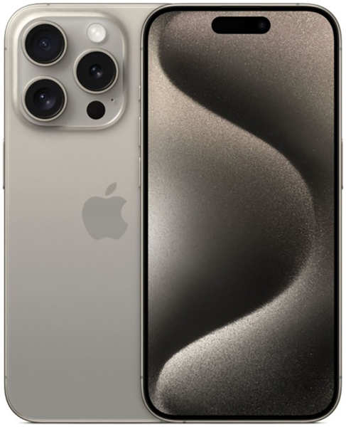 Смартфон Apple iPhone 15 Pro 128Gb Natural Titanium (iOS 17, A17 Pro, 6.1″, 8192Mb/128Gb 5G ) [MTQ63CH/A] 1459471
