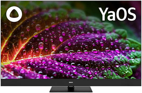 Телевизор BBK 55″ QLED, UHD, Smart TV, (Яндекс.ТВ), Звук (48 Вт (4x12 Вт), 3xHDMI, 2xUSB, 1xRJ-45, 55LED-8259/UTS2C (B)
