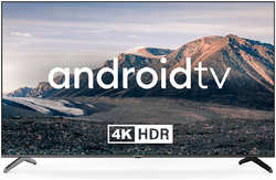 Телевизор Hyundai 75″ LED, UHD, Smart TV (Android TV), Звук (20 Вт (2x10 Вт), 4xHDMI, 2xUSB, 1xRJ-45, Черный, H-LED75BU7006