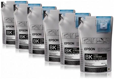 Epson Набор из шести картриджей с черными чернилами повышенной плотности (C13T741100)