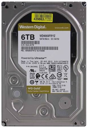Жесткий диск Western Digital WD Gold 6 ТБ WD6003FRYZ 19001660483