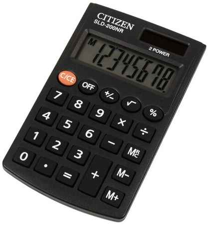 Калькулятор CITIZEN SLD-200NR, черный 19001843854