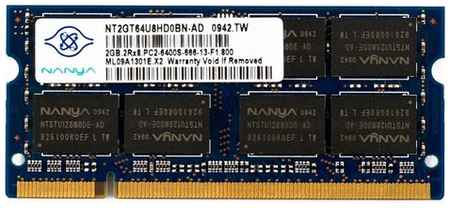 ОЗУ So-Dimm 2Gb PC2-6400, DDR2-800 Nanya NT2GT64U8HD0BN-AD