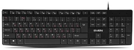 Клавиатура SVEN KB-S305 Black USB черный, английская/русская (ISO) 19004259876